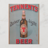 グラスゴーの有名なビールのオリジナルヴィンテージのポスター! ポストカード (正面)