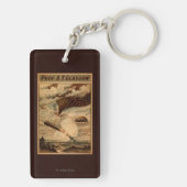 グラスゴーの熱気の気球のサーカスの劇場ポスター キーホルダー (裏面)