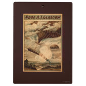 グラスゴーの熱気の気球のサーカスの劇場ポスター クリップボード (裏面)