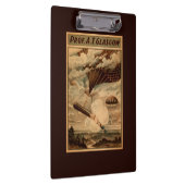 グラスゴーの熱気の気球のサーカスの劇場ポスター クリップボード (右)