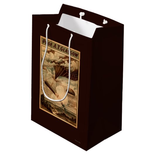 グラスゴーの熱気の気球のサーカスの劇場ポスター ミディアムペーパーバッグ (裏面アングル)