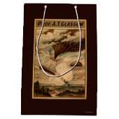 グラスゴーの熱気の気球のサーカスの劇場ポスター ミディアムペーパーバッグ (裏面)