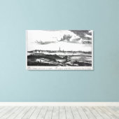 グラスゴーの街の展望 キャンバスプリント (インサイチュ (ウッドフロア))