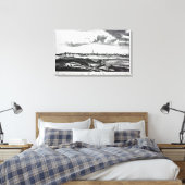 グラスゴーの街の展望 キャンバスプリント (インサイチュ (寝室))