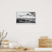 グラスゴーの街の展望 ポスター (キッチン)