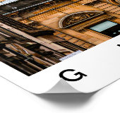 グラスゴーの街の風景 ポスター (角)