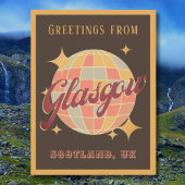 グラスゴーシティスコットランドUKレトロヴィンテージはがき ポストカード