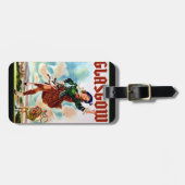 グラスゴースコッティスンガール踊りウィズバピパー ラゲッジタグ (正面横)