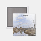 グラスゴースコットランドUKシティスケープ マグネット (正面/裏面)