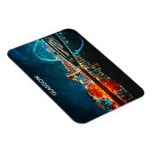 グラスゴースコットランドUK油シ絵を描ティ マグネット (右側)