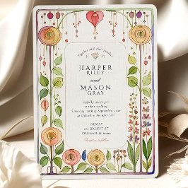 グラスゴースタイルウォーター結婚カラー 招待状