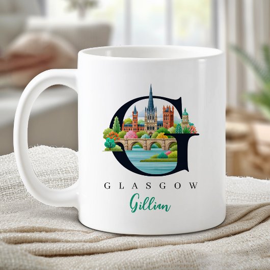グラスゴーモノグラムGのイニシャルギフト コーヒーマグカップ