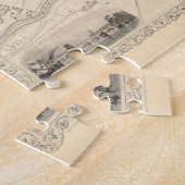 グラスゴーヴィンテージの地図（1851年） ジグソーパズル (側面)