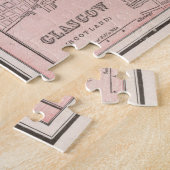 グラスゴーヴィンテージの地図(1901年) ジグソーパズル (側面)