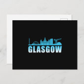 グラスゴー市街並スカイライントリップギフトおもしろいギフト ポストカード (正面/裏面)