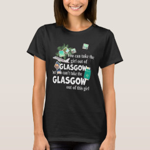 グラスゴー愛国少女誇りを持ったから来た少女 Tシャツ