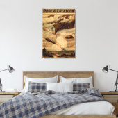 グラスゴー熱気球サーカス劇場ポスター キャンバスプリント (インサイチュ (寝室))