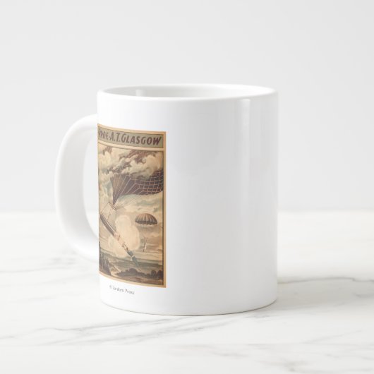 グラスゴー熱気球サーカス劇場ポスター ジャンボコーヒーマグカップ (正面左)