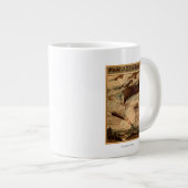 グラスゴー熱気球サーカス劇場ポスター ジャンボコーヒーマグカップ (正面右)