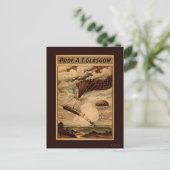 グラスゴー熱気球サーカス劇場ポスター ポストカード (スタンド正面)