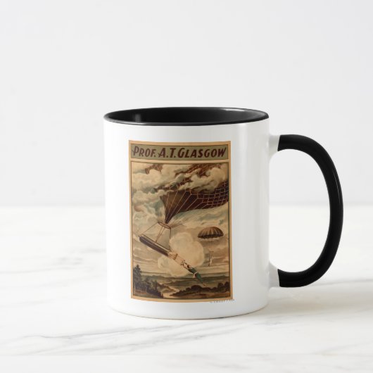 グラスゴー熱気球サーカス劇場ポスター マグカップ (右)