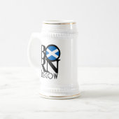 グラスゴー生まれスコットランド ビールジョッキ (正面左)