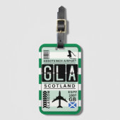 グラスゴー荷物タグ ラゲッジタグ (正面縦)