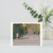 グラスゴー食べ物を与えスコットランドハガキ ポストカード (スタンド正面)