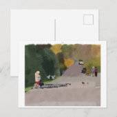 グラスゴー食べ物を与えスコットランドハガキ ポストカード (正面/裏面)