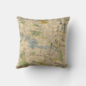 グラスゴー、イギリスの地図 クッション (裏面)