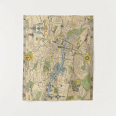 グラスゴー、イギリスの地図 タペストリー (正面)