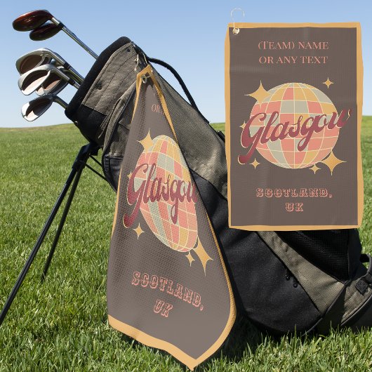 グラスゴー・シティ・スコットランド英国の英国のゴルフ・ゴルファー ゴルフタオル