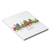 グラスゴー・スコットランドスカイライン ノートパッド (アングル)