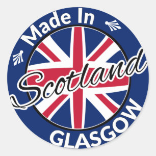 グラスゴー・スコットランド連合のジャック国旗で作られた ラウンドシール