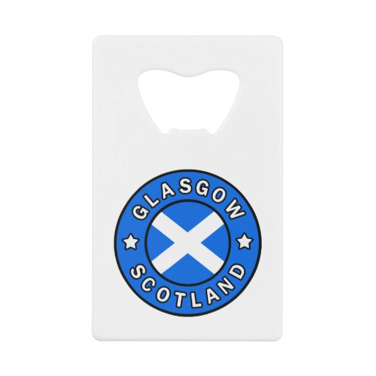 グラスゴー・スコットランド クレジットカード栓抜き (正面)