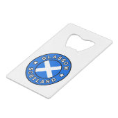 グラスゴー・スコットランド クレジットカード栓抜き (正面アングル)