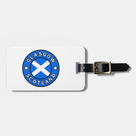 グラスゴー・スコットランド ラゲッジタグ (正面横)