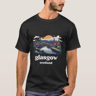 グラスゴー・スコットランド・ランドスケープ Tシャツ