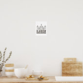 グラスゴー スコットランド ヴィンテージ 建築 旅行デザイン ポスター (キッチン)
