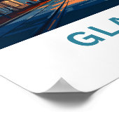 グラスゴー スコットランド 旅行 ポスター (角)