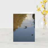 グラスゴー·ポロック公園の水鳥 カード (黄色い花)