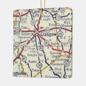 グラスゴーKYヴィンテージマップ セラミックオーナメント (左)
