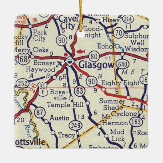グラスゴーKYヴィンテージマップ セラミックオーナメント (裏面)