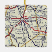 グラスゴーKYヴィンテージマップ セラミックオーナメント (正面)