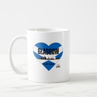 グラスゴーScotland Skylineハート – 以降[年] コーヒーマグカップ