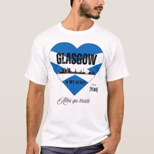 グラスゴーScotland Skylineハート – 以降[年] Tシャツ