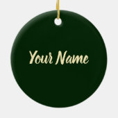 グラスゴーUKシティスコットランドレトロバグパイズヴィンテージ セラミックオーナメント (裏面)