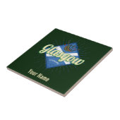 グラスゴーUKシティスコットランドレトロバグパイズヴィンテージ タイル (側面)