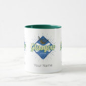 グラスゴーUKシティスコットランドレトロバグパイズヴィンテージ マグカップ (中央)