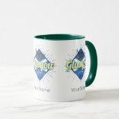 グラスゴーUKシティスコットランドレトロバグパイズヴィンテージ マグカップ (正面右)